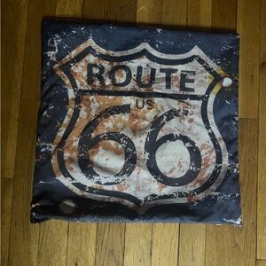 Route 66 Decorative Throw Pillow Cover